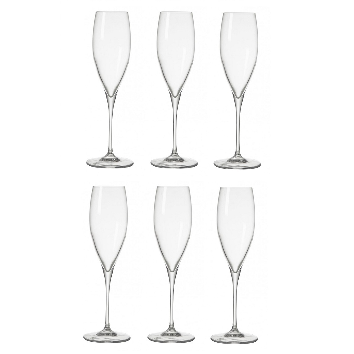 Brandani calice Flute oblio vetro set 6 bicchieri cod.54982